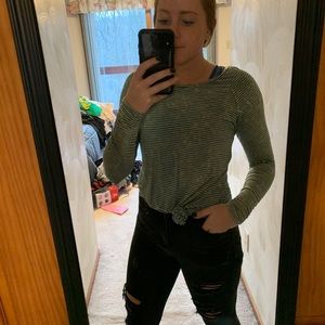 American eagle soft & sexy striped top